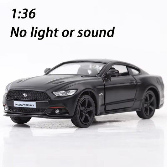 1:32 High Simulation Supercar Ford Mustang Shelby GT350 Car Model Alloy Pull Back Kid Toy Car 4 Open Door Children'S Gifts GT500